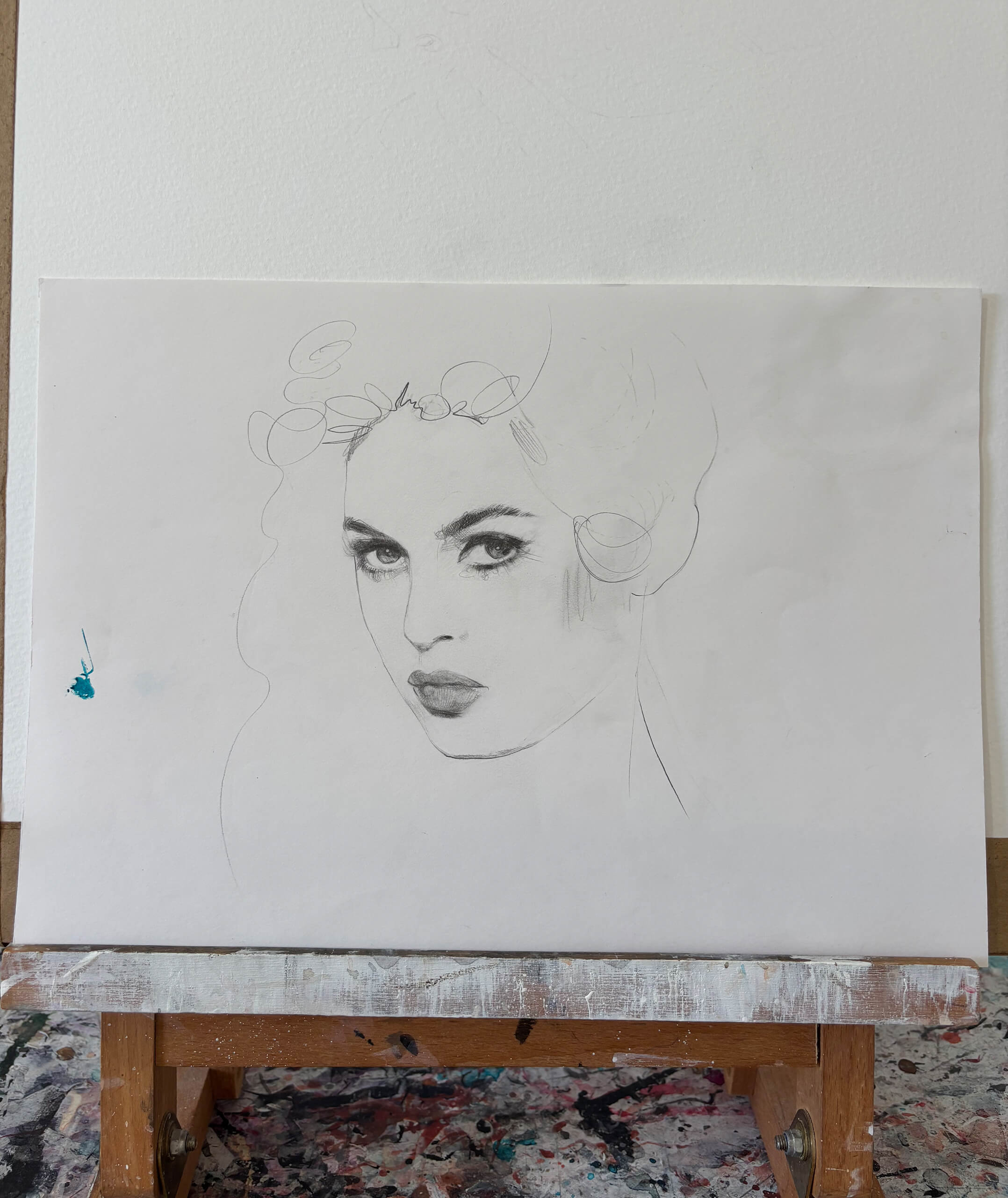 BRIGITTE - origingal sketch on paper