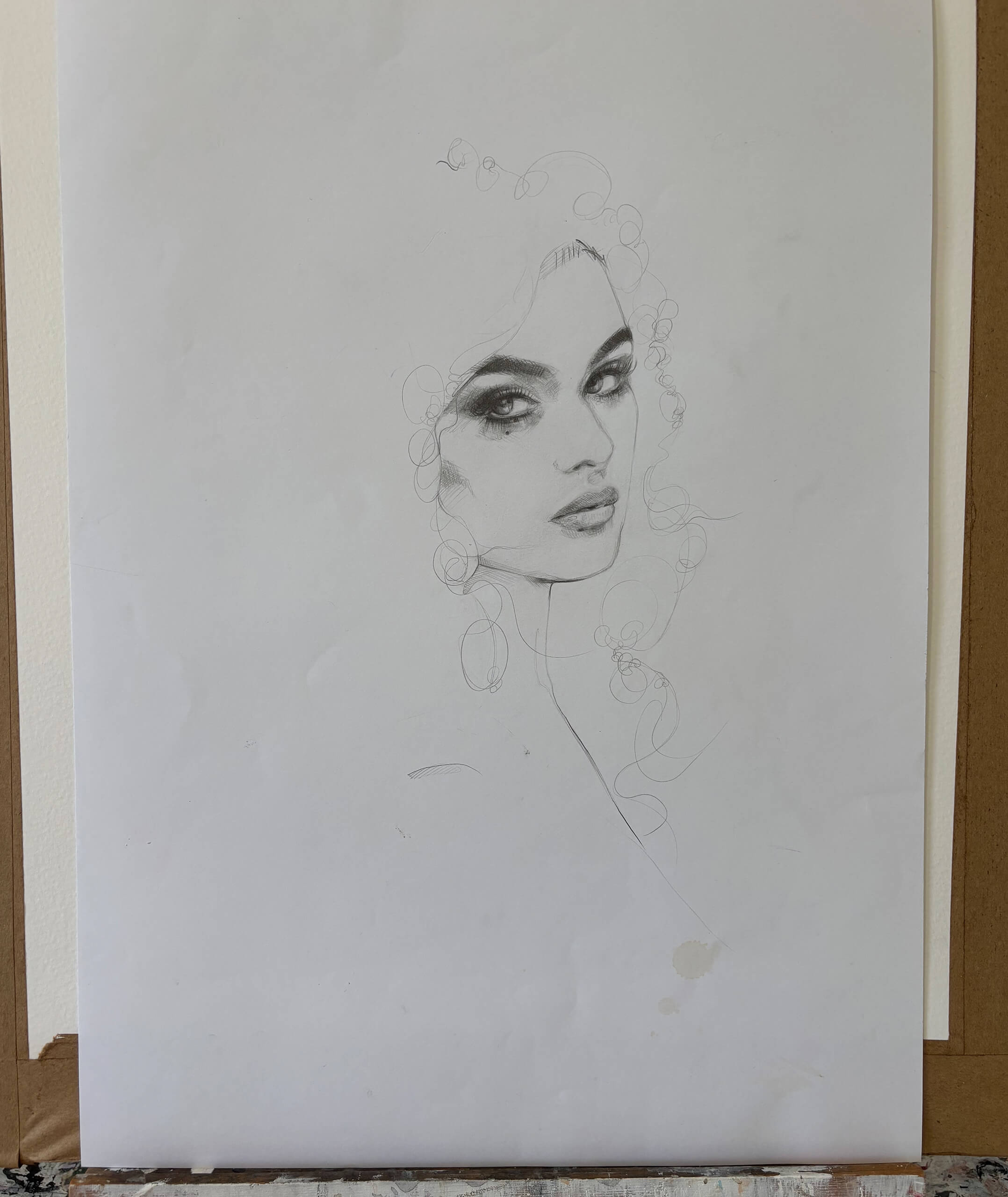 RACHEL - original pencil sketch